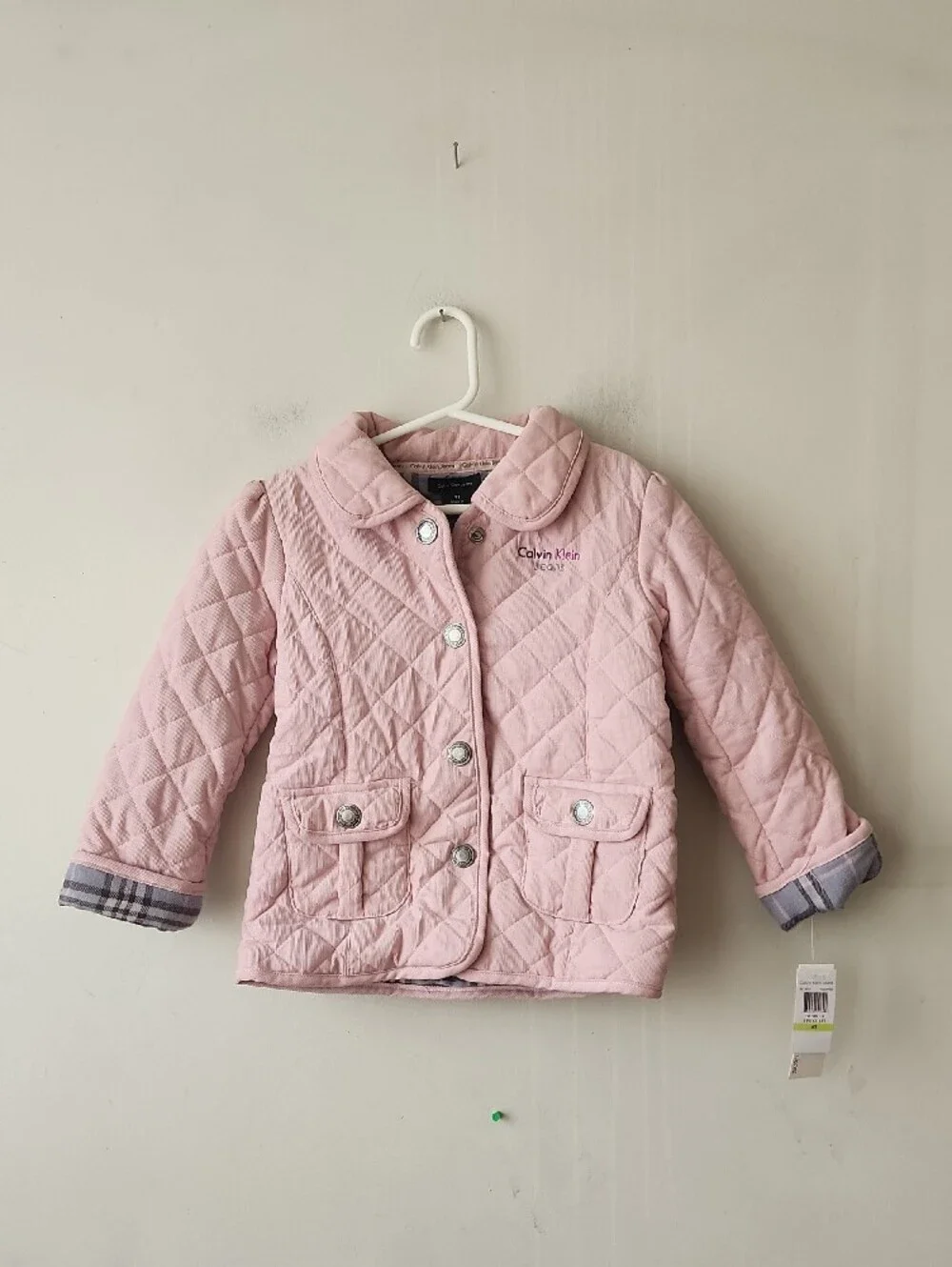 Calvin Klein Light Pink Quilted Puffer Jacket